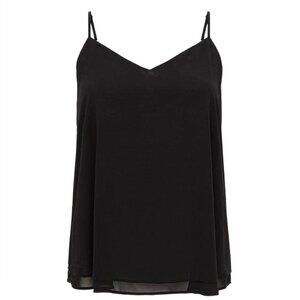 Torrid Sophie Black Chiffon Swing Camisole Tank Top Flowy Sleeveless 1X